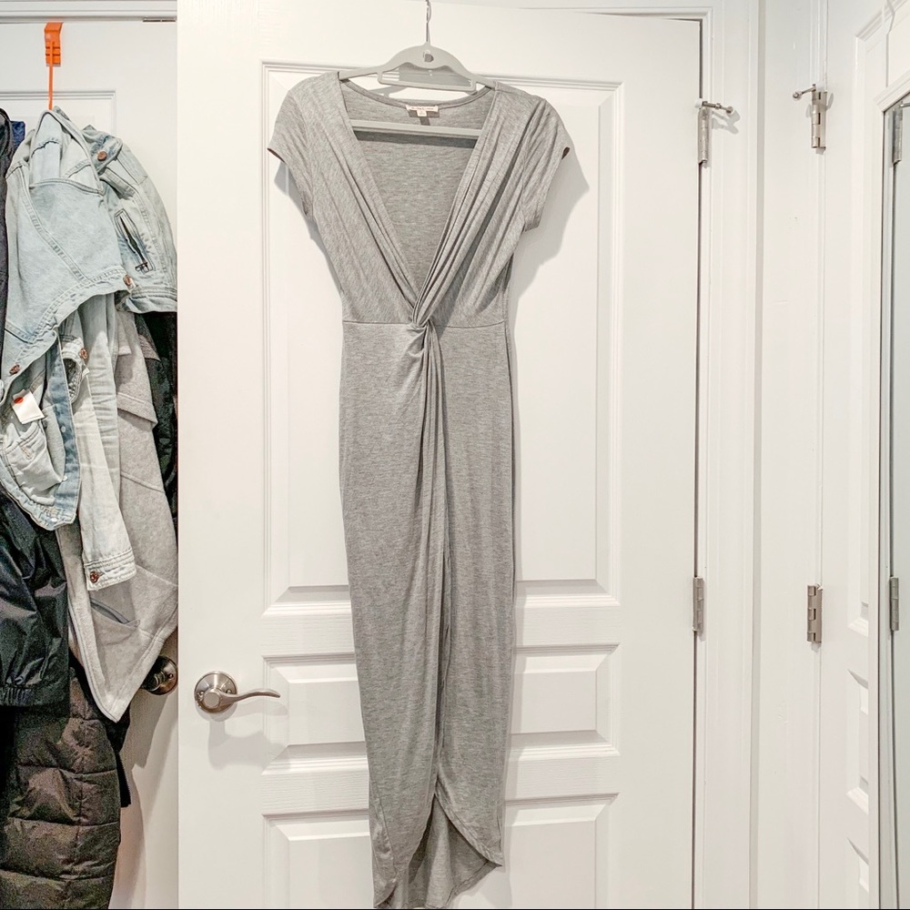 *SOLD* T-SHIRT Slit body con dress